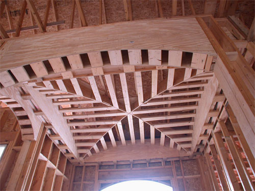 Ceiling before drywall